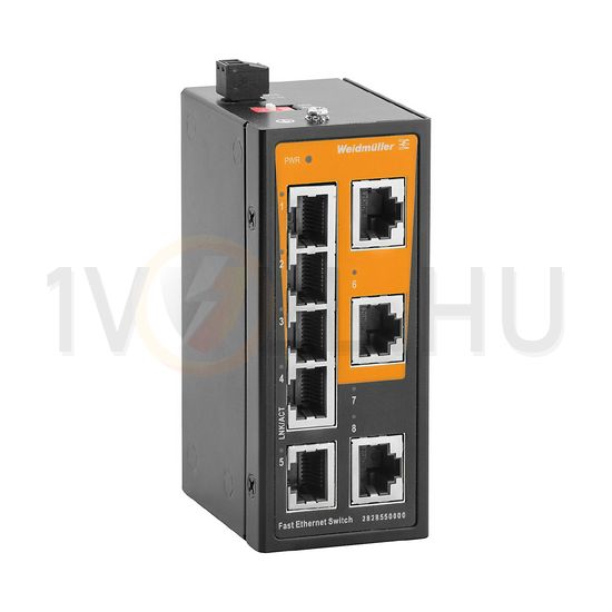 Hálózati switch DIN sín Ethernet 8x10/100Mbps RJ45 port menedzselhető IE-SW-ELB-08-8TX Weidmüller - 2828550000