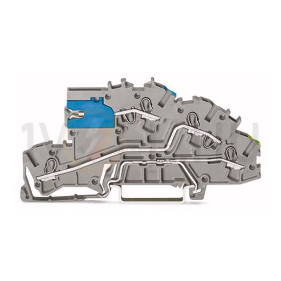 Háromszintes sorkapocs TS35 32A 250V rugószorításos szürke 2003-7641 WAGO