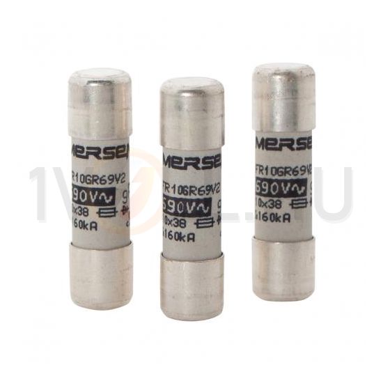 Hengeres biztosítóbetét gG 10x38mm 16A AC500/600V FR10GG50V16 MERSEN - G200750J (780016)