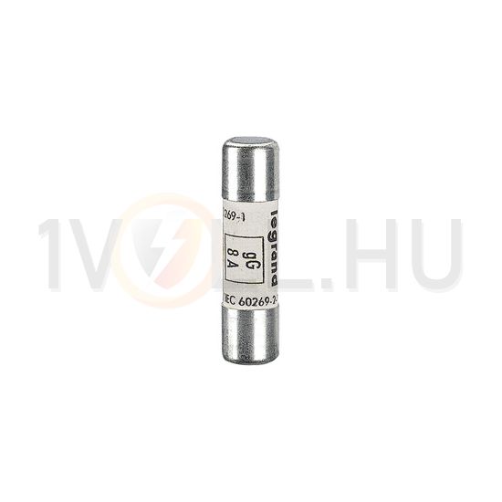 Hengeres biztosítóbetét gL 10x38mm 10A AC500/600V Lexic LEGRAND - 013310