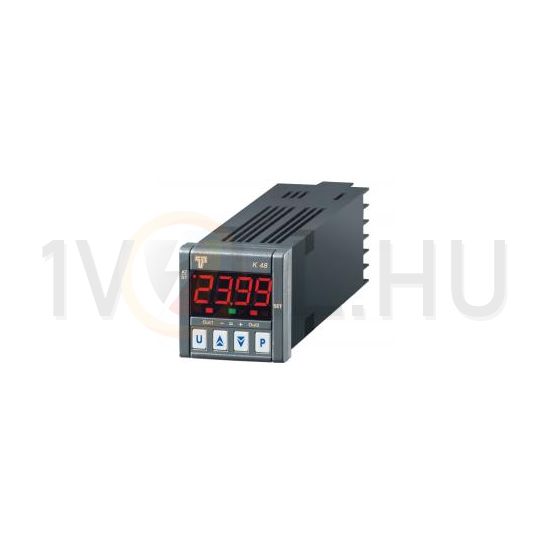 Hőfokszabályozó előlapba 1TC/Pt100-mV/2RO 48x48mm LCD AC/DC 2csat. 8A 24V 50-60Hz IP65 K48 ASCON - K48LCRR