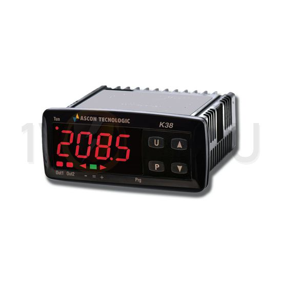 Hőfokszabályozó előlapba 1TC/Pt100-mV/2RO 78x35mm LCD AC 2csat. 8A 100-240V 50-60Hz K38 ASCON - K38HCRR