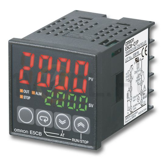 Hőmérsékletszabályozó előlapba On/Off/PID Pt100/1SSR 48x48mm  E5CB-Q1P AC100-240AC OMRON - 352128