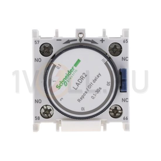 Időzítőblokk LC1D/F-hez elengedéskésleltetésű 0.1-30s 1z 1ny TeSys LAD-R Schneider - LADR2