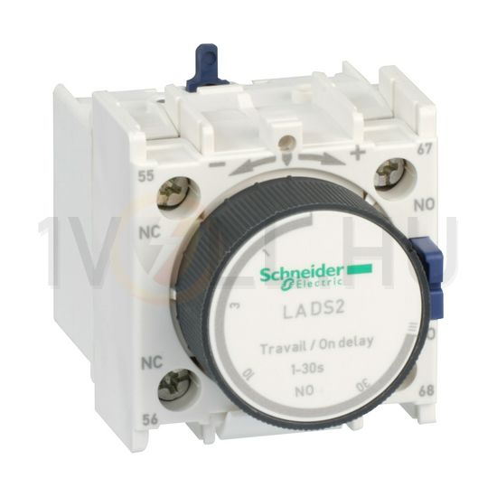 Időzítőblokk LC1D/F-hez meghúzáskésleltetésű 1-30s 1z 1ny TeSys LAD-S Schneider - LADS2