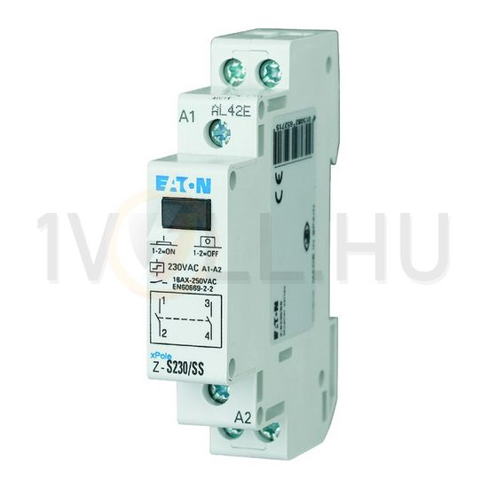 Impulzuskapcsoló sorolható 16A 230V/ AC-műk. 2-z 1M Z-S230/SS EATON - 265271