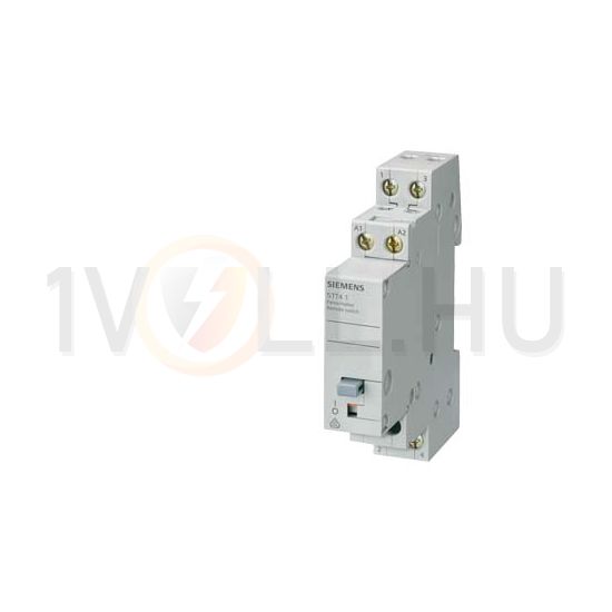 Impulzusrelé sorolható 16A 184-253V/ AC-műk. 2000W/izzó 500VA/fcső 2-z 1M 5TT SIEMENS - 5TT4102-0