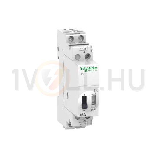 Impulzusrelé sorolható 16A 230-240V/ AC-műk. 1600W/izzó 1300VA/fcső 2-z 1M Acti9 iTL Schneider - A9C30812