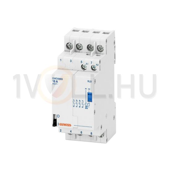 Impulzusrelé sorolható 16A 230V/ AC-műk. 60-50Hz 4z 2M 90AM GEWISS - GWD6669