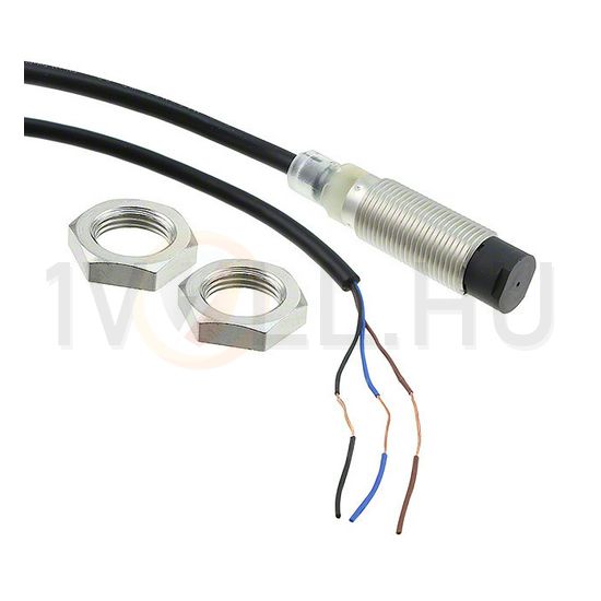 Induktív közelítésérzékelő kiemelkedő 8mm-hatótáv menetes henger fém NPN záró 10-30V DC OMRON - 674561