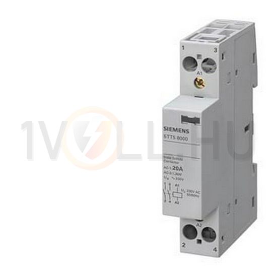 Installációs kontaktor sorolható 20A 250V AC 2-z 230V AC-műk 1mod 5TT SIEMENS - 5TT5800-0