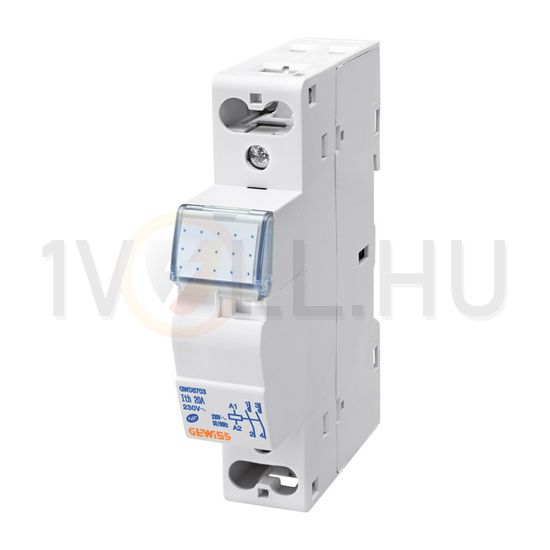Installációs kontaktor sorolható 20A/ 400V AC 230V AC-műk 1M 90AM GEWISS - GWD6703