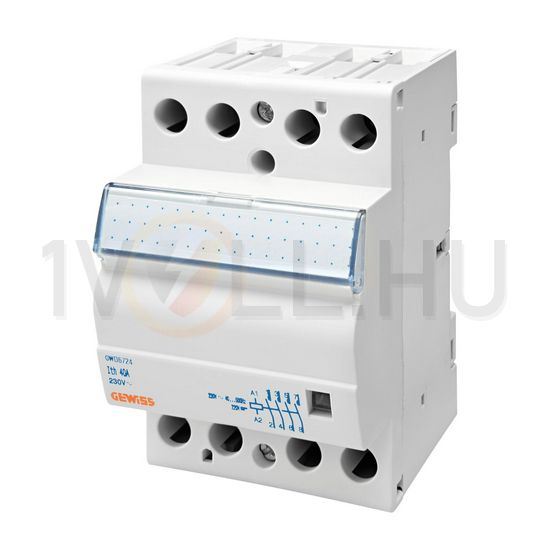Installációs kontaktor sorolható 40A/ 400V AC 230V AC/DC-műk 3M 90AM GEWISS - GWD6721