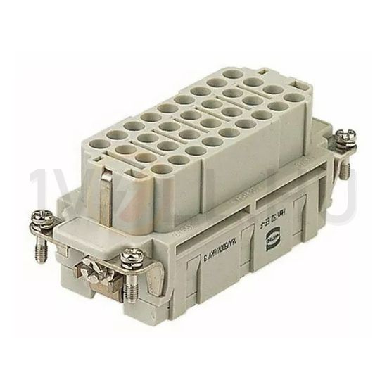 Ipari csatlakozó betét anya 32P 16A 500V krimpelt hüvely termoplaszt-betét Han 32 EE-F-C HARTING - 09320323101