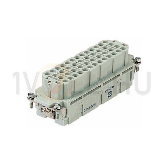 Ipari csatlakozó betét anya 46P 16A 500V krimpelt hüvely termoplaszt-betét Han EE 46 HARTING - 09320463101