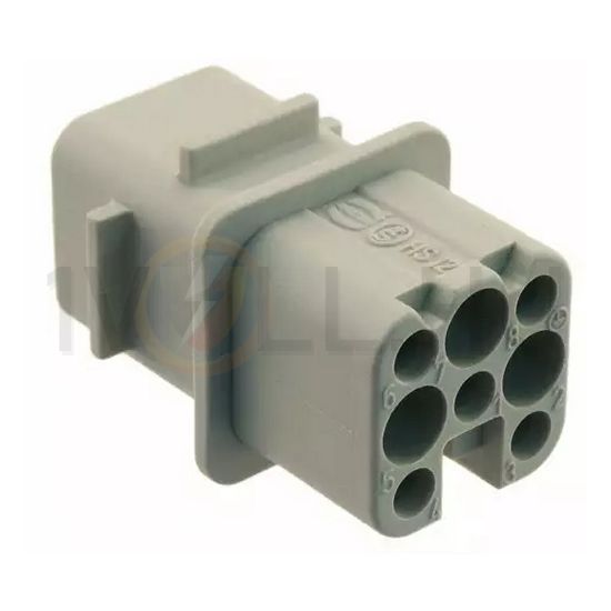 Ipari csatlakozó betét anya 7P 10A 250V krimpelt hüvely termoplaszt-betét Han 7D-BU-C HARTING - 09210073131