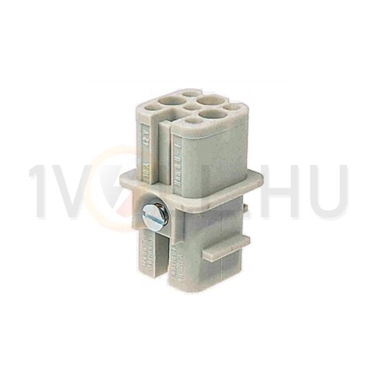 Ipari csatlakozó betét anya 8P 10A 50V krimpelt hüvely Han 8D FEMALE INSERT CRIMP HARTING - 09360083101