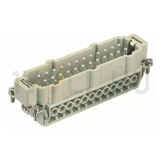 Ipari csatlakozó betét apa 24P 16A 500V csavaros csapos termoplaszt-betét Han 24E-sti-s HARTING - 09330242601