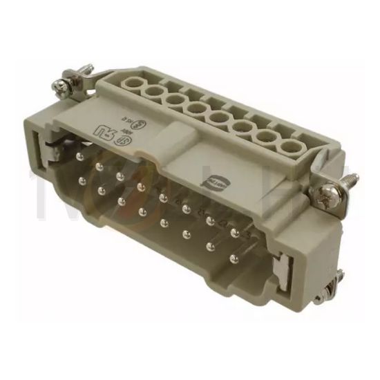 Ipari csatlakozó betét apa 32P 16A 500V csavaros csapos termoplaszt-betét Han 16E-sti-s HARTING - 09330162611