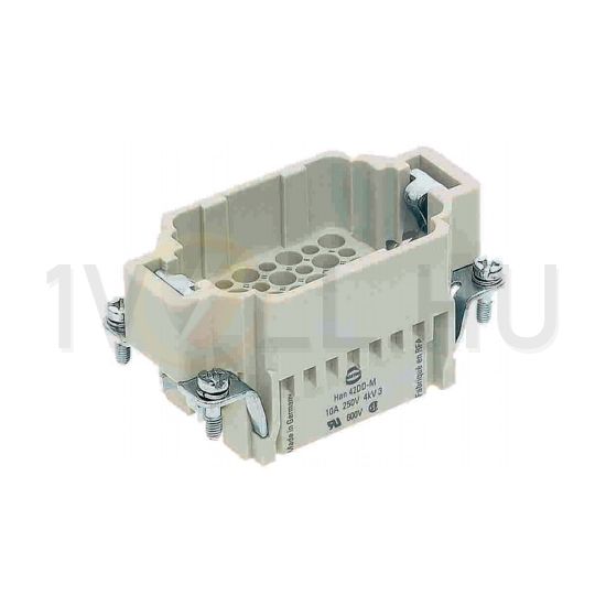 Ipari csatlakozó betét apa 42P 10A 250V krimpelt csapos termoplaszt-betét Han 42DD-STI-C HARTING - 09160423001