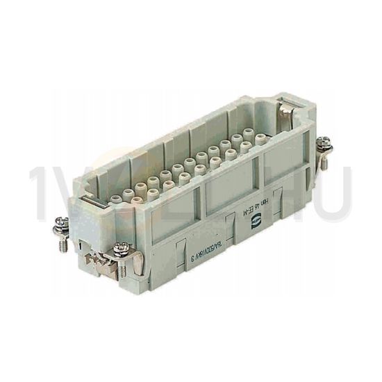 Ipari csatlakozó betét apa 46P 16A 500V krimpelt csapos termoplaszt-betét Han EE 46 HARTING - 09320463001