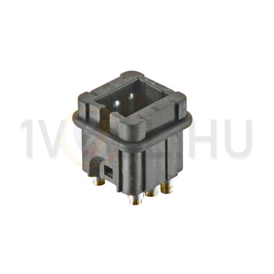 Ipari csatlakozó betét apa 6P 10A 25V csavaros hüvely Staf 06 Pos. M Insert Screw HARTING - 09700062616