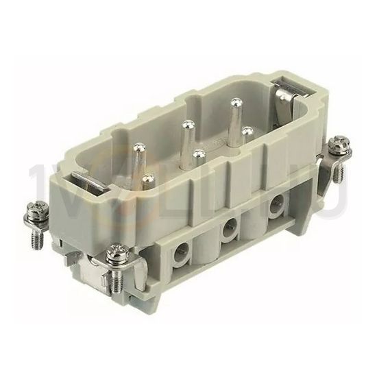 Ipari csatlakozó betét apa 6P 35A csavaros csapos más rézötvözet-érintkező Han 6HsB-M-S HARTING - 09310062601