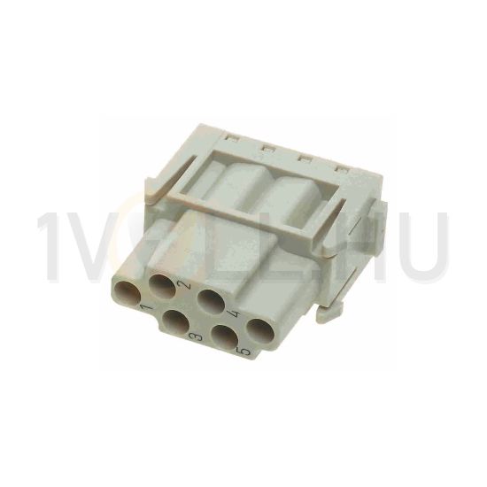 Ipari csatlakozó betét modul anya 6P 16A 500V krimpelt hüvely Han 6MOD E HARTING - 09140063101