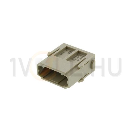 Ipari csatlakozó betét modul apa 12P 10A 250V krimpelt csapos Han 12MOD DD HARTING - 09140123001