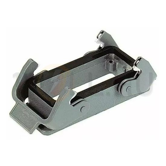 Ipari csatlakozó ház kivágásra ráépíthető négyszögletes alumínium IP65 Han 10 B-agg-QB HARTING - 09300100301