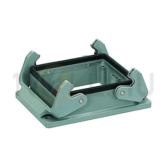 Ipari csatlakozó ház kivágásra ráépíthető négyszögletes alumínium IP65 Han 32 B-agg-QB HARTING - 09300320301