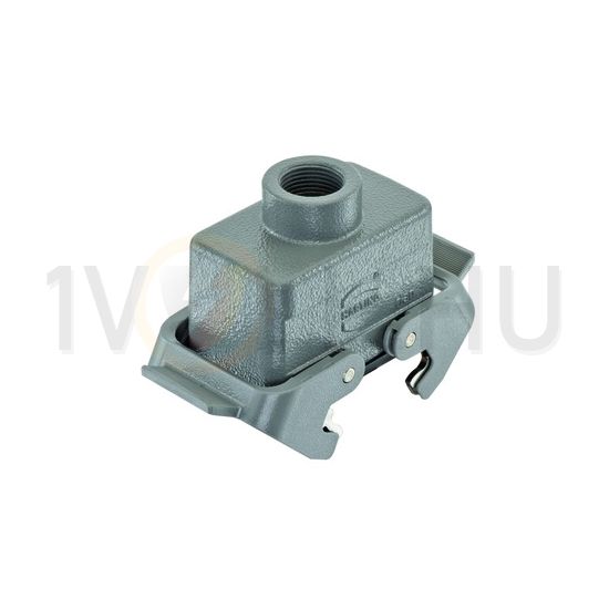 Ipari csatlakozó ház lengő aljzat alumínium-ház IP65 Han 10B-kg-QB-M20 HARTING - 19300101730