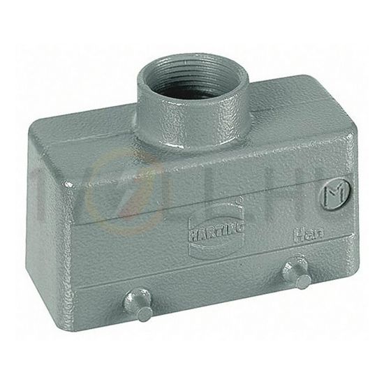 Ipari csatlakozó ház lengő dugó négyszögletes alumínium IP65 Han 10B-gg-M25 HARTING - 19300101421