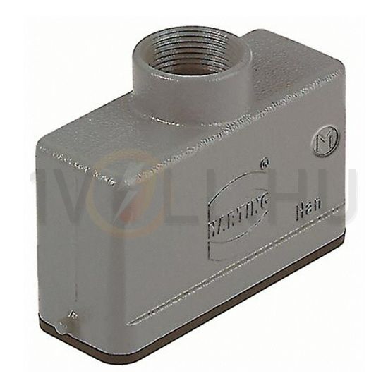 Ipari csatlakozó ház lengő dugó négyszögletes alumínium IP65 Han 16A-gg-M20 HARTING - 19200161440