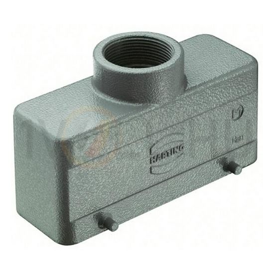 Ipari csatlakozó ház lengő dugó négyszögletes alumínium IP65 Han 24B-gg-M32 HARTING - 19300241422