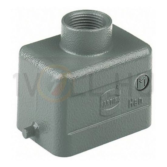 Ipari csatlakozó ház lengő dugó négyszögletes alumínium IP65 Han 6B-gg-M20 HARTING - 19300061440