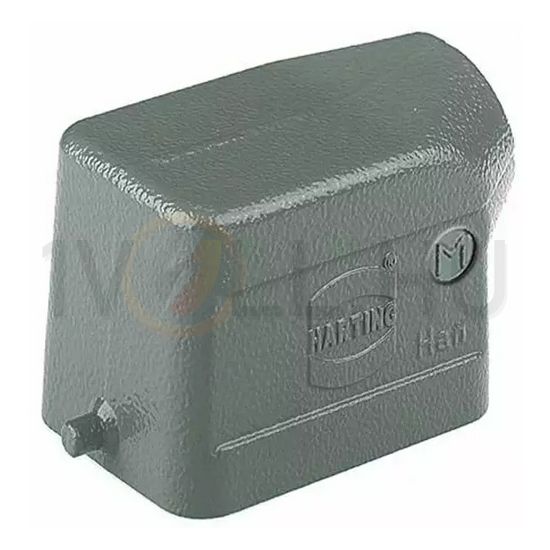 Ipari csatlakozó ház lengő dugó négyszögletes alumínium IP65 Han 6B-gs-M20 HARTING - 19300061540