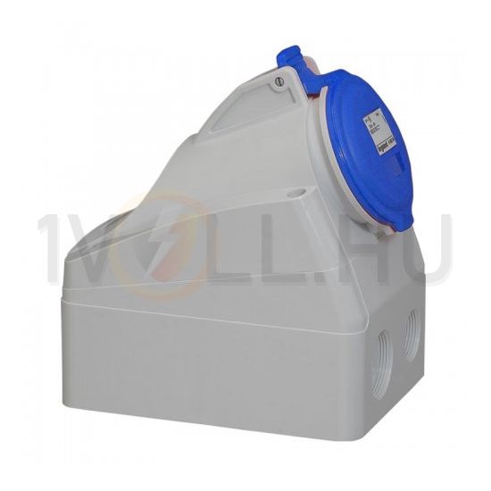 Ipari dugalj falra szerelhető 2P+E 32A 230V(50+60Hz) kék IP44 P17 Tempra PRO Dafr-322k06m LEGRAND - 555254