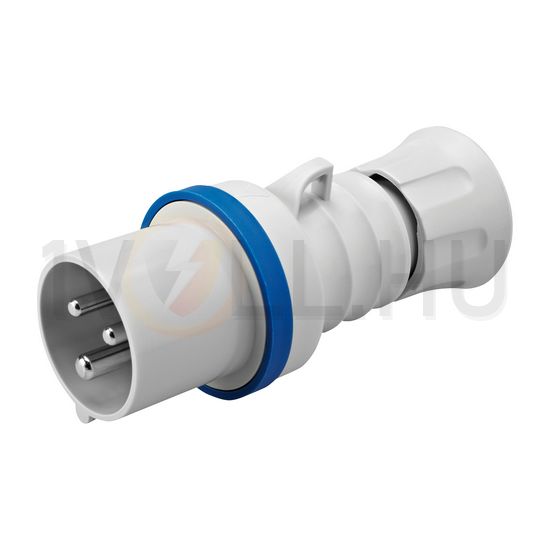 Ipari dugvilla lengő 2P+E 16A 200-250V(50+60Hz) kék IP44 műanyag csavaros IEC309HP GEWISS - GW60004H