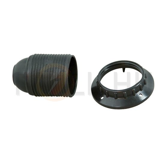 Izzólámpa foglalat csillár pattintós E27 csavaros műanyag fekete M10x1 Kopp - 212415047