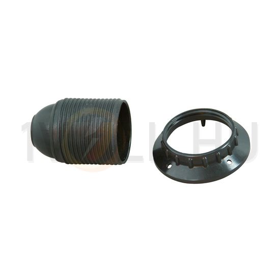 Izzólámpa foglalat lengő E14 csavaros műanyag fekete Kopp - 211115009