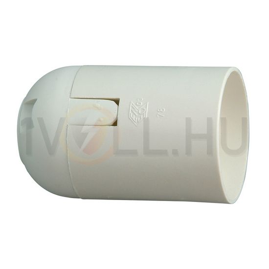 Izzólámpa foglalat pattintós lengő E27 csavaros műanyag fehér Kopp - 210501009