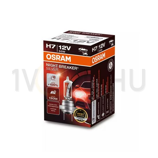 Jármű lámpa fényszóró H7 55W/ 12V PX26d 1500lm fehér 64210NBS OSRAM - 4052899992634