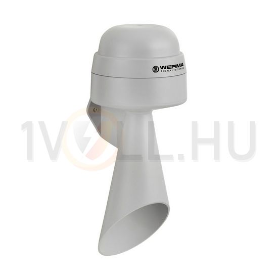 Jelzőkürt 24V AC/DC 0.055A 108dB szürke-ház műanyag IP65 WERMA - 57400075