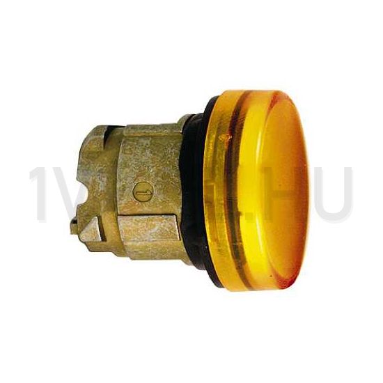 Jelzőlámpa fej LED-hez kerek narancs magas 1-lámpa króm fém-előlapgyűrű Harmony XB4 Schneider - ZB4BV053