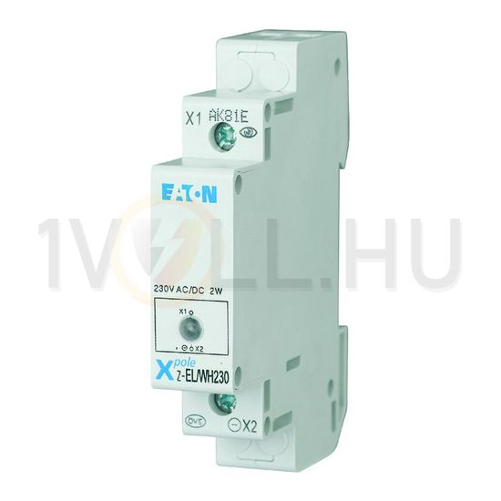 Jelzőlámpa komplett sorolható 1x LED fehér 110-240V AC/DC kerek lapos Z-EL/WH230 EATON - 107494