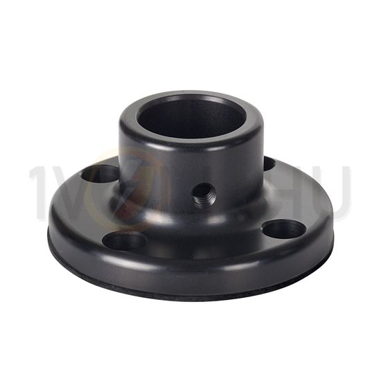 Jelzőoszlop rögzítőtalp csőhöz műanyag fekete WERMA - 97584091