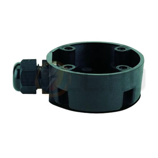 Jelzőoszlop rögzítőtalp tömszelencés műanyag fekete WERMA - 97584001