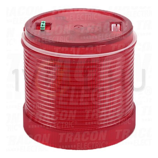 Jelzőoszlop-világítómodul folyamatos/villogó piros 24V/AC50Hz 24V/DC LED IP65 70mm TRACON - NYG3-7024R