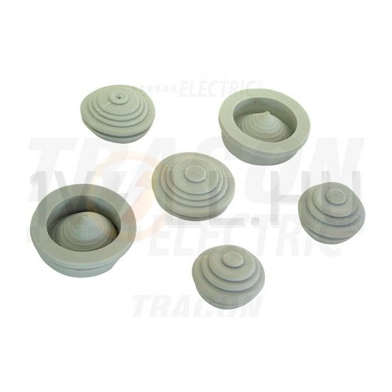 Kábelátvezető kötődobozhoz 35mm-átmérő gumi zárt TRACON - TQBY3-GB
